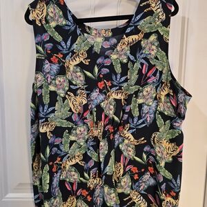 Nic+Zoe Tiger Print Sleeveless Top